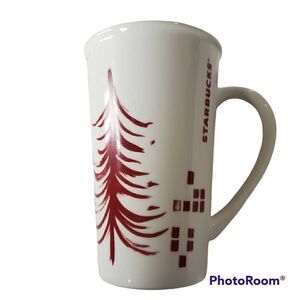 Starbucks 2014 Holiday Tall Ceramic Mug.